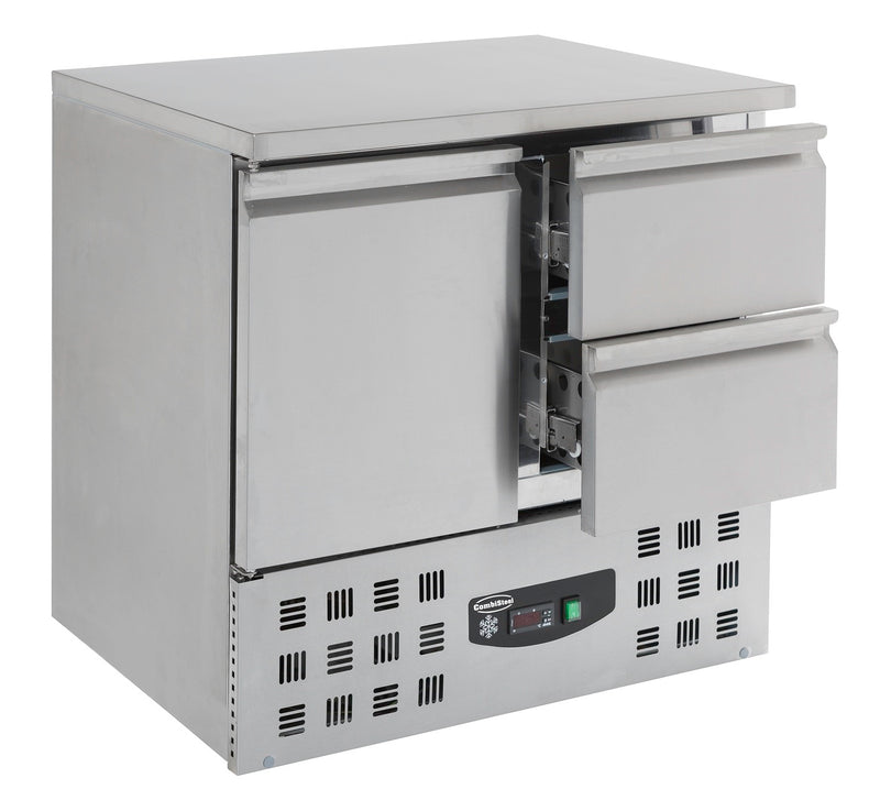 COMBISTEEL REFRIGERATED COUNTER 1 DOOR/2 DRAWERS 
