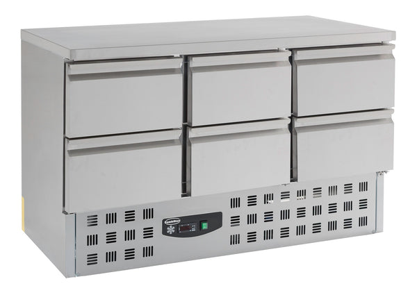 COMBISTEEL REFRIGERATED TABLE 6 DRAWERS 