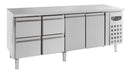 COMBISTEEL 700 REFRIGERATED COUNTER 2 DOORS AND 4 DRAWERS 