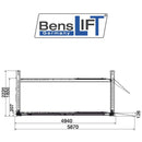 Benslift 4 Säulen Hebebühne