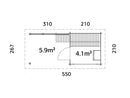 Palmako Sanna 4,1+5,9 m2