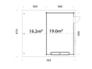 Palmako Roger 19,0+16,2 m2 mit Sektionaltor