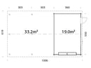Palmako Roger 19,0+33,2 m2 mit Sektionaltor