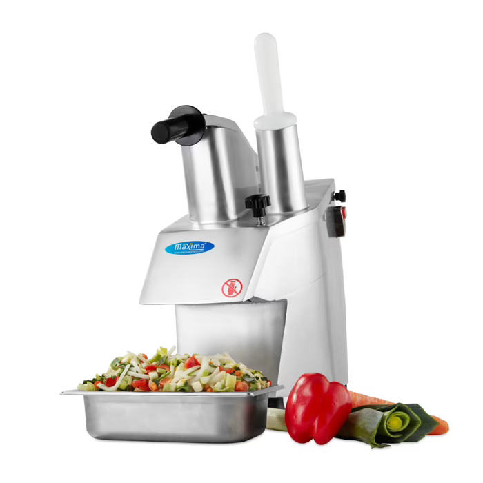 MAXIMA Gastro Gemüseschneidemaschine - Bis zu 450 kg/h - inkl. 5 Schnittscheiben