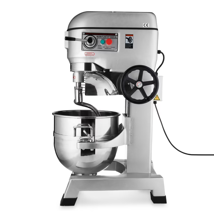 MAXIMA Gastro Planetenmischer - 60 l - Bis 30 kg Teig - 3 Geschwindigkeit
