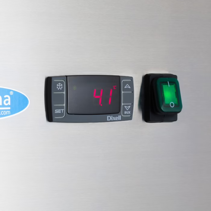 MAXIMA Gastro Kühlschrank - 1200 l - 6 Einstellbare Regale (2/1 GN) - auf Rädern - inkl. Regale