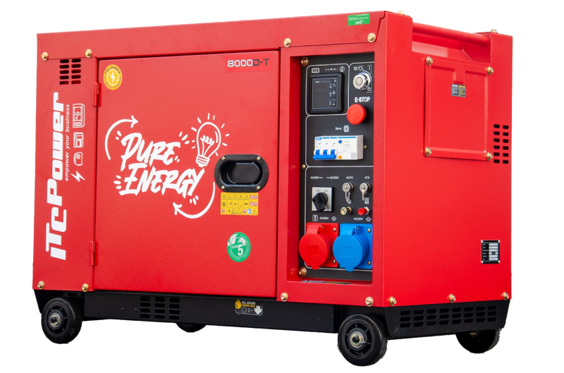 ITC Power, Full Power Stromaggregat Diesel 8 kVA 8000D-T 230&400 V Stromerzeuger