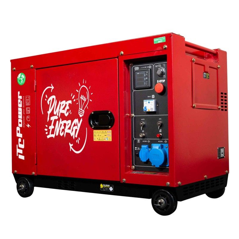 ITC POWER Stromerzeuger Stromaggregat Diesel 6300 Watt 8000D