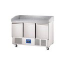 Stalgast Starline pizza table on wheels, 3-door, GN 1/1