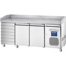 Stalgast Starline Pizzatisch, 2-türig, EN 600x400 mm, 7 Schubladen