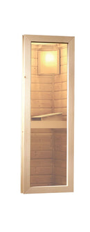 Karibu Gartensauna "Saunahaus Skrollan 3 mit Vorraum" 5 Personen Natur ohne Ofen