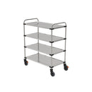 Rieber serving trolley 1050 - 4 shelves mounted