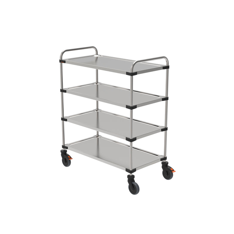 Rieber serving trolley 1050 - 4 shelves mounted