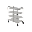 Rieber serving trolley 1060 - 4 shelves unassembled