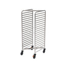 Rieber space-saving shelf trolley 2/1 - with deflector