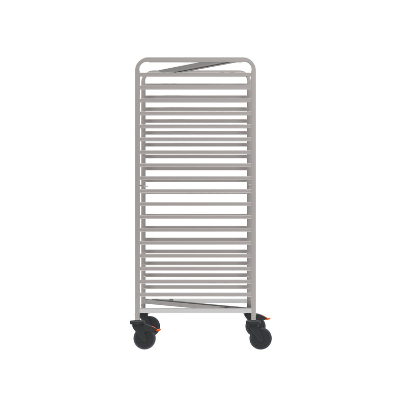 Rieber space-saving shelf trolley 2/1 - with deflector
