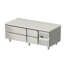 Stalgast undercounter refrigerated worktable with four drawers, GN1/1 and GN 2/1, 1600x700x600 mm (WxDxH)