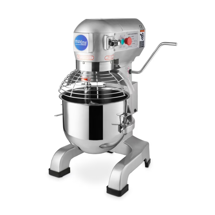 MAXIMA Gastro Planetenmischer - 20 l - Bis zu 10 kg Teig - 3 Geschwindigkeit