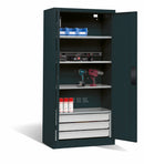 C+P Akkuladeschrank Serie 89, H1950xB930xT500mm