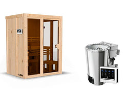 Karibu Sauna Irava 1 - inkl. 3,6 kW Bioofen ext. Steuerung – Vorschau 2