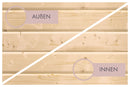 Karibu Mini Gartensauna "Saunahaus Hytti 3 Exclusive naturbelassen / + Ofen und HUUM WIFI Steuergerät Sparset" 5 Personen