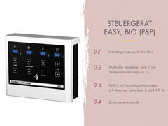 Karibu Sauna Irava 2 inkl. 3,6 kW Bioofen ext. Steuerung – Vorschau 6