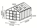 StarLine Gewächshaus Modell FloraNova 12,64 m²