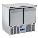 Virtus & Mastro Kühl-Vorbereitungstisch mit 2 Türen GN 1/1, +2°/+10°C