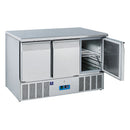 Table de préparation réfrigérée Virtus & Mastro à 3 portes GN 1/1, +2°/+10°C