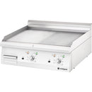 Stalgast electric griddle plate as a tabletop unit, 800x700 mm, ½ smooth/½ grooved grilling surface, 700 ND series