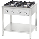 Stalgast gas cooker series 700, 4 burners (2x5+2x7), G20, 800x700x850 mm (WxDxH), self-assembly