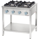 Stalgast gas cooker series 700, 4 burners (3.5+5+2x7), G30, 800x700x850 mm (WxDxH), self-assembly