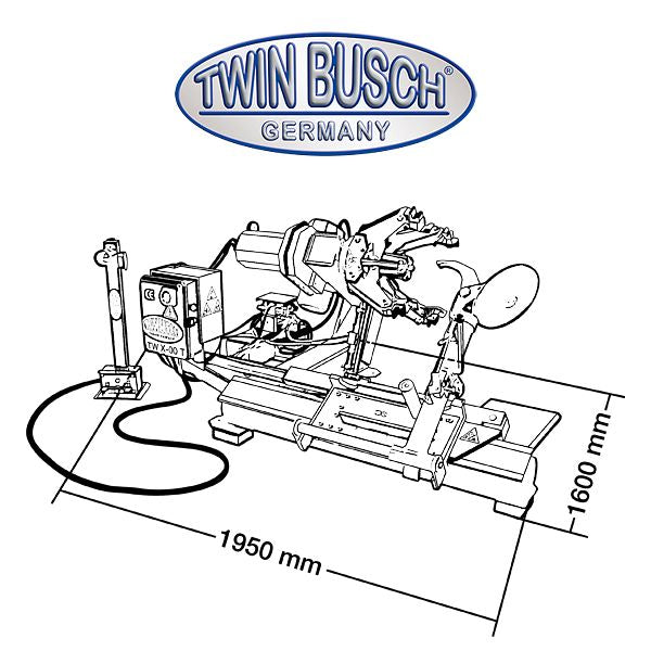 Twinbusch LKW-Reifenmontagemaschine 14“ (356 mm) - 26“ (661 mm)