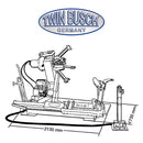 Twinbusch LKW-Reifenmontagemaschine 14“ (356 mm) - 42“ (1067 mm)