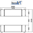 Benslift Scherenhebebühne - 3000 kg