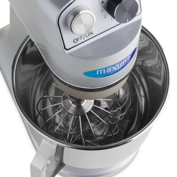 MAXIMA Gastro Planetenmischer - 7 l - Bis zu 2 kg Teig - Silber