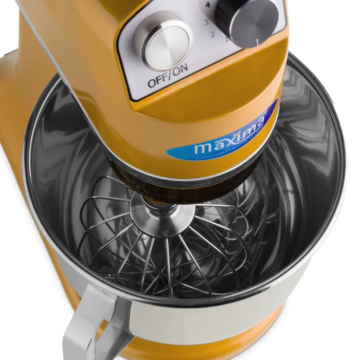 MAXIMA Gastro Planetenmischer - 7 l - Bis zu 2 kg Teig - Gold