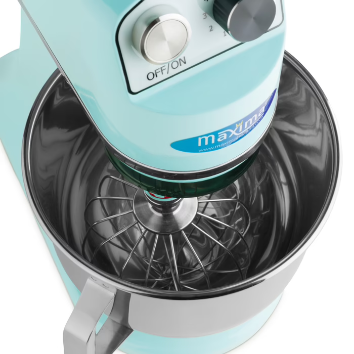 MAXIMA Gastro Planetenmischer - 7 l - Bis zu 2 kg Teig - Blau