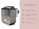 Karibu Saunahaus Angkor 1, 38 mm naturbelassen -inkl. 9 kW Bioofen ext. Steuerung-