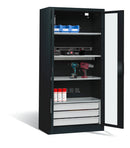 C+P Akkuladeschrank Serie 89, H1950xB930xT500mm
