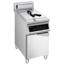 Virtus & Mastro 30-liter induction fryer for under-counter installation with door