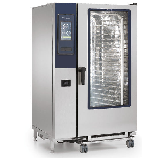 Virtus & Mastro electric combi steamer with boiler and automatic cleaning system, 20x GN 2/1