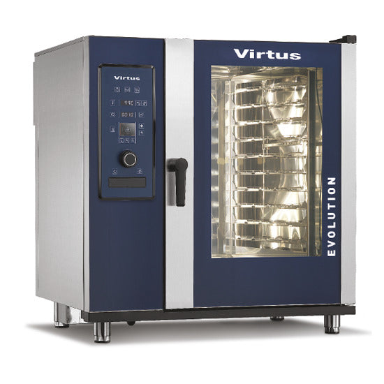 Virtus & Mastro Elektro-Konvektionsofen mit Direkteinspritzung und automatischem Reinigungssystem, 10x GN 2/1