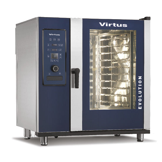 Virtus & Mastro Gas-Konvektionsofen mit Direkteinspritzung und automatischem Reinigungssystem, 10x GN 2/1