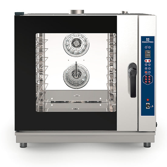 Virtus & Mastro Gas-Kombidämpfer digital mit Direkteinspritzung und automatischer Reinigung, 6x GN 1/1 oder 600x400