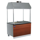 Barbecue à charbon Virtus & Mastro 1400 mm sur meuble bas avec tiroir à cendres et hotte aspirante