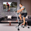 Christopeit Heimtrainer Ergometer AL 2 silber, Computer mit Backlight