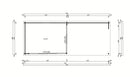 Fjordholz Gartenhaus Alu Concept 44 A mit Anbau