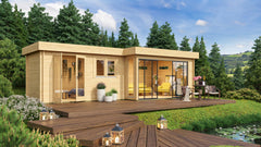 Fjordholz Gartenhaus Alu Concept 44 K – Vorschau 1
