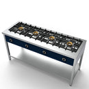 Virtus & Mastro Pancake Gaskocher mit 4 Brennern je 8 kW